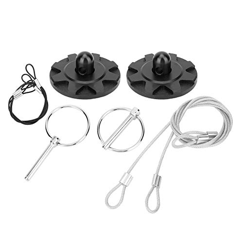 Universal CNC Billet Aluminum Hood Pin Lock Kit, Racing Bonnet Hood Pin Latch, High Strength Anodized Aluminum with Rust Resistance, Classic Muscle Look for Car Sport Accessories