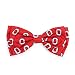 The Worthy Dog Ohio State Tossed Block O Bow Tie Adjustable Collar Attachment Accessory for Dogs Cats Pets - Small, Red