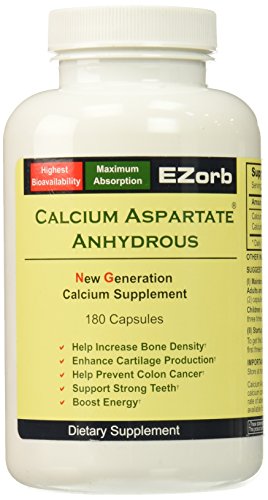 Ezorb Calcium 180 Capsules for Bone, Joint, Muscle Health