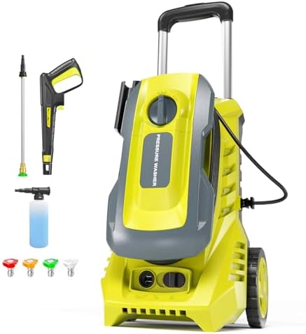 The Surprising Top Picks for Pressure Washing Furniture You Need to See 6 Electric Pressure Washer 4800PSI-Max 3.2GPM Power Washer Wash Machine Electric Powered with Foam Cannon for Car, Floor, Garage, Patio Washing, Yellow