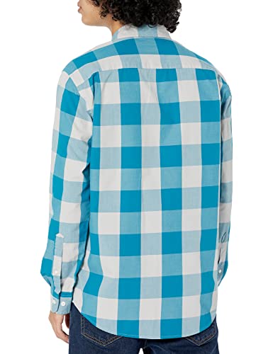 Image of Amazon Essentials Men's Regular-Fit Long-Sleeve Casual Poplin Shirt, Button Front, Business Casual, Collared