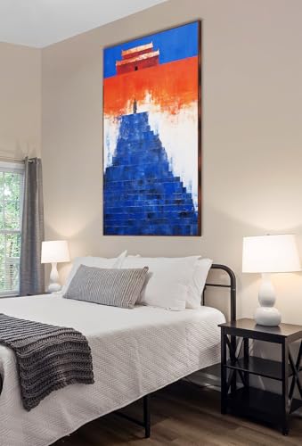 Pintura de diamantes 5D DIY de edificios rojos para decorar un salón moderno y sofisticado 6