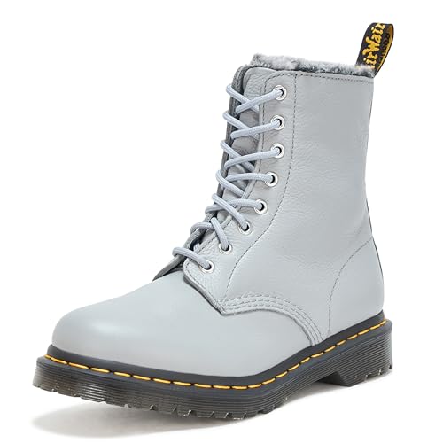 Dr. Martens Women's 1460 Faux Fur Lined Virginia Leather Boot Fashion