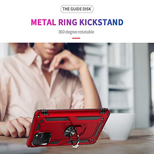 Coque Samsung Galaxy S10 Lite antichoc rouge avec support béquille - 3