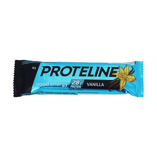Proteïnerepen Vanille 24 × 40 g – Eiwitrepen met vanillesmaak en cacao glazuur – 28% eiwit – PROTELINE - Afbeelding 3