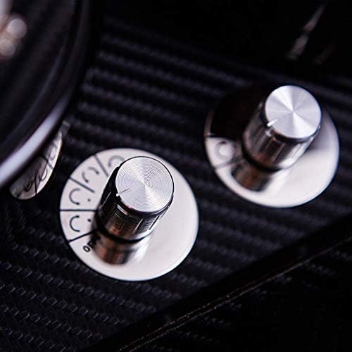 FENOKD Mechanical Watch Shaker Automatic Rotate Watch Winder,4 Mode and Mute Motor,4+6 Storage Box with Safelty Lock & Key (Red White)