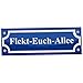 Produktbild Fickt-Euch-Allee Schild Alu Verbund Türschild Straßenschild Scherzartikel Geschenkidee