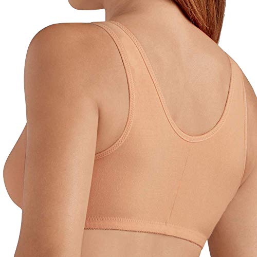 Amoena Womens Frances Front-Closure Leisure Bra, Nude, 2Xl Dd Ddd E F Us #TOP1