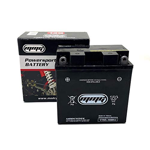 Mmg Yt9A-4 Gel Cell Powersports Battery, Factory Sealed, High Performance Powersports, Compatible With Yb9-B, Yt9A-Bs, 12N9-Ab, Yt9A #TOP2