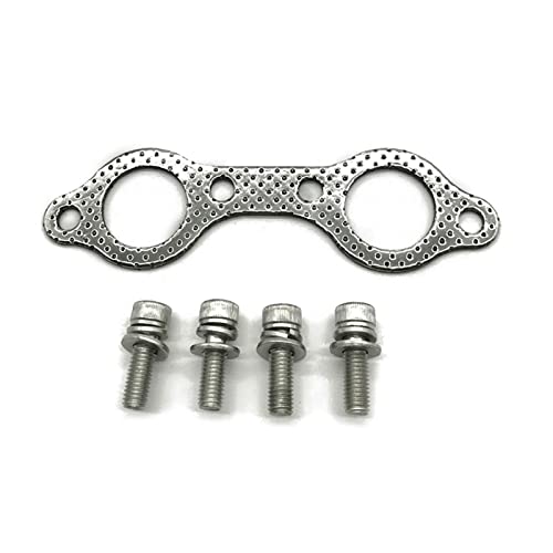 NZBZMBTTVF Emplazamiento de la manifestación del depósito del depósito del Perno de la Junta Compatible for Polaris Sportsman 600 700 800 Ranger 700 RZR 800 ATV Junta de Escape automotriz