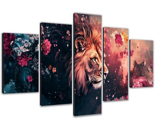 Loisirs créatifs adultes grand format 150x75cm de peinture numéro lion