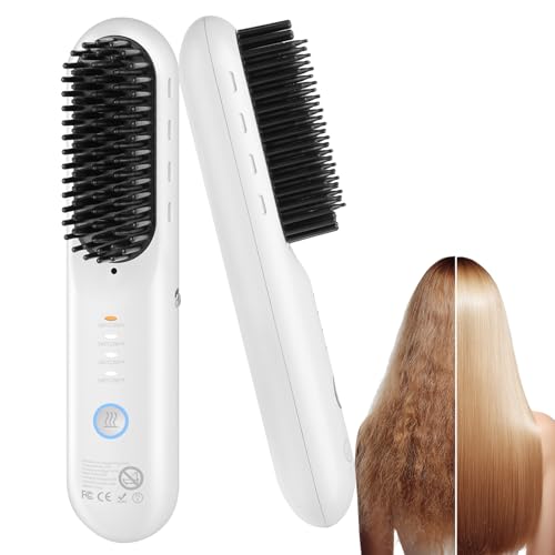 Cepillo alisador inalámbrico para cabello corto miniatura 1