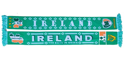 Generisch Ireland, Ireland, Éire Scarf, Cult Scarf, Souvenir Scarf (Knitted Scarf), Black, Red, Yellow, White, 145 - Image 2