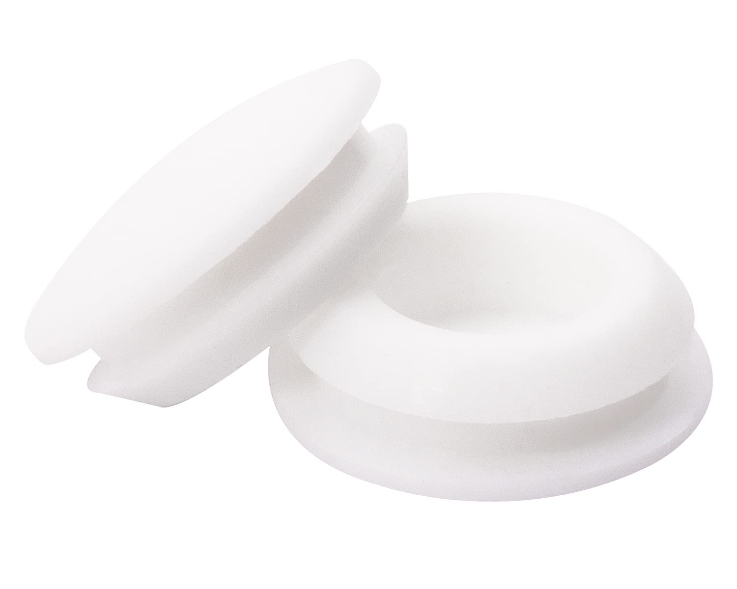 ONLYKXY 5 Pcs Silicone Round Snap in Type Locking Furniture Hole Plugs Button Protective Cover Cap Head Color: White (16MM/0.62inch,White)