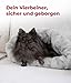 HS-Hundebett® Schlupfsack Cord-Exklusiv – Vielseitige Kuschelhöhle für Hunde und Katzen – Waschbar – Made in DE (Grün/Hellgrau, 60x75cm)
