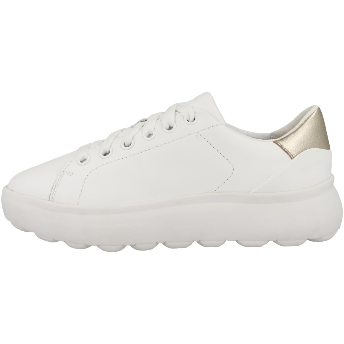 Geox D Spherica Ec4.​1 B, Scarpe da Ginnastica Donna, Oro Bianco, 38 EU