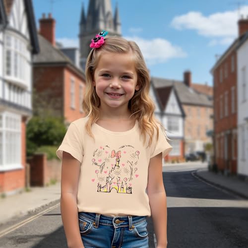 Image of GLIGLITTR Magic Shirt for Toddler Baby Girls Magical Kingdom Tshirt Cute Castle Outfit Holiday Family Vacation Summer Tee Top
