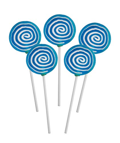 Candy Shop Blue Swirl Lollipops - 42 Pieces (1 lb Bag)
