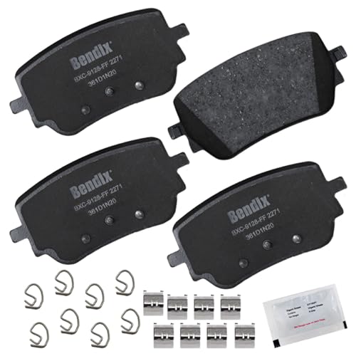Image of Bendix Priority1 CFC2271 Ceramic Rear Brake Pads for Select Models Mercedes-Benz A35 AMG,CLA35 AMG,CLA45 AMG,CLA200,CLA250,GLA35 AMG,GLA45 AMG,GLA250,GLB35 AMG,GLB250