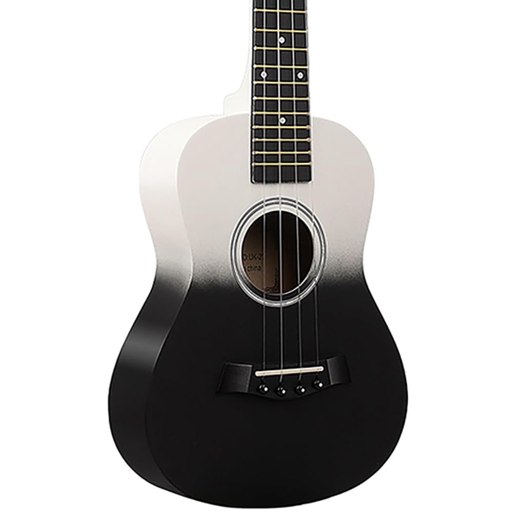 Mini Chitarra per Principianti da 23 Pollici In Legno A Corde A Corde Ukulele Twolor Gradient Fine B