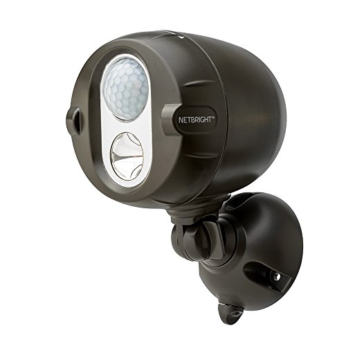 Mr. Beams MBN350 200-Lumen Networked LED Wireless Motion Sensing Spotlight System with Net Bright Technology, Brown
