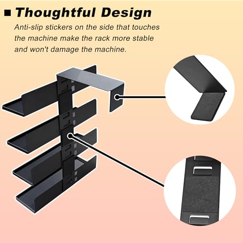 LeoTube Flavor Pods Storage Holder for Ninja Thirsti Soda Machine, 4-Tier Organizer for Ninja Thirsty Flavor Pods, Hold 20 Flavor Water Drops, Space-saving & Easy to Access, Soda Maker Accessories