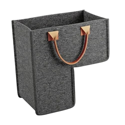 perfk Cesta de Escalera con Asas, Plegable, Moderna y Ligera, Ideal para escaleras alfombradas y de Madera, con Juguetes, Herramientas y Libros.