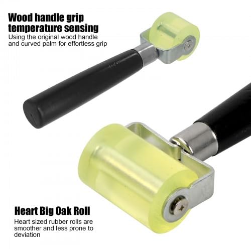 Ehuihuan 2-Teiliger Satz Handrollen, Verdichtungswerkzeuge, Handpresswalzen, Handdruckrollen, Klebewerkzeuge, Silikonpressen