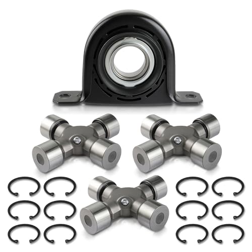 AUTOKAY Driveshaft Carrier Bearing and U Joint Kit for Ford F250 F350 Superduty 4WD