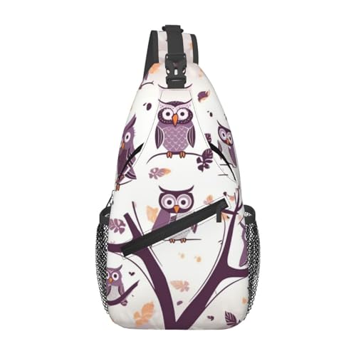 Bolso bandolera cruzado para hombre estilo búho miniatura 1