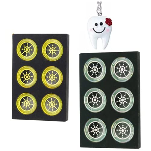 12x Sticker Anti Radiation(6xsilver 6xgold) 1x Keychain 5G&Wi-Fi Shungite EMF Protection Cell Phone Stickers Radiation Protection Shilds EMF&5G Blocker,Neutralizer All Devices