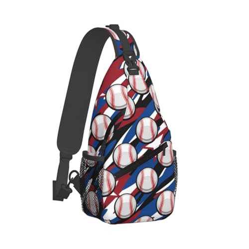 Baseball Sling Backpack Sports Crossbody Bag For Women Men Sling Bag Travel Hiking Chest Bag Unisex2
