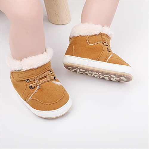 Image of HsdsBebe Baby Boys Girls Pu Leather Hard Bottom Walking Sneakers Toddler Rubber Sole First Walkers Infant Cartoon Slippers Crib Shoes