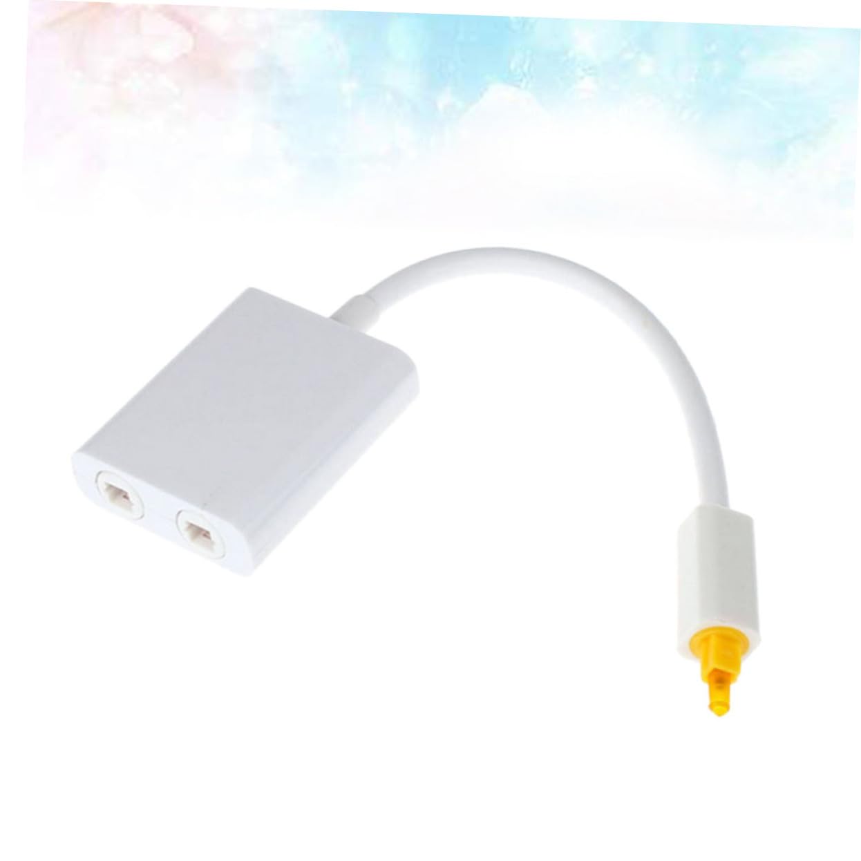 BELLIFFY Optical Audio Splitter 1x2 Digital Audio Splitter Fiber Optic to Optical Converter Longevity Design