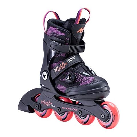 K2 Skates Inline Skates MARLEE BOA Mädchen - Größen verstellbare Kinder Inline Skates — black - purple — 30E0202 Cover