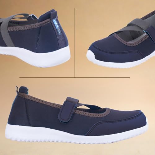 Image of TRASE Lightweight Ballet Flats Bellies for Women, Everyday Velcro Style and Comfort, Women Office Footwear, Shoes for Woman, Ballerina for Ladies and Girls