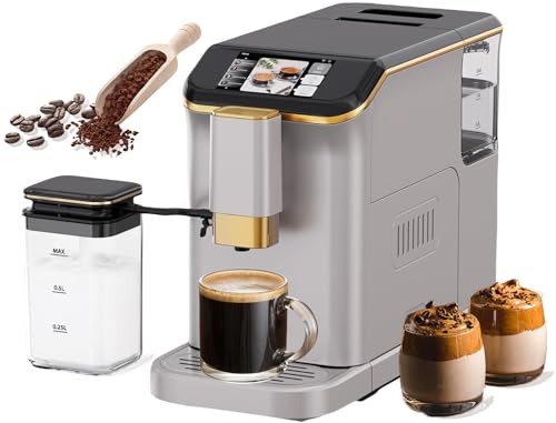 JustSmart Fully Automatic Espresso Coffee Machine with Milk Frother