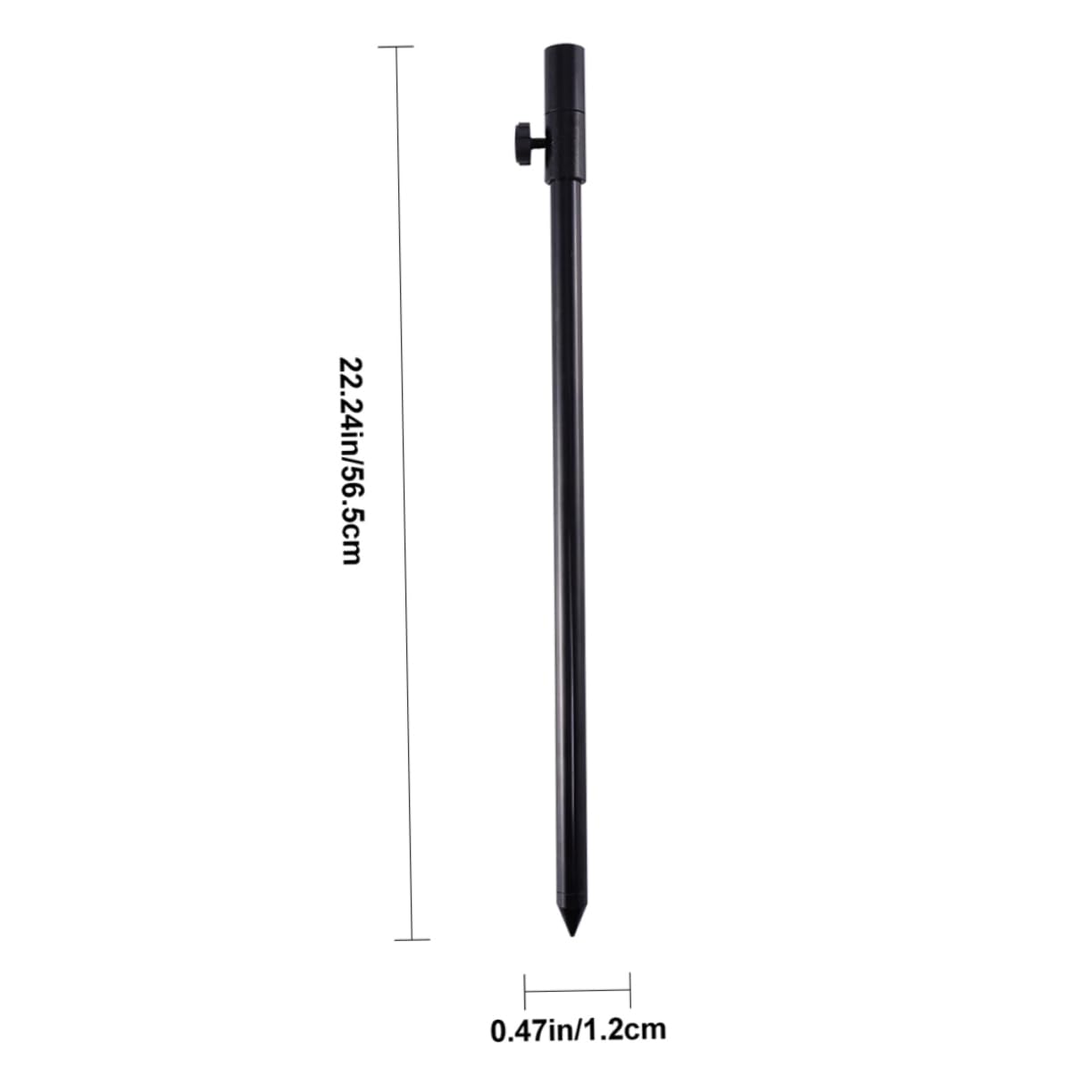 KOMBIUDA 2 Pack Telescopic Fishing Rod Holders Aluminum Alloy Throwing Rack Sea Pole Holder Portable Easy to Carry for Anglers