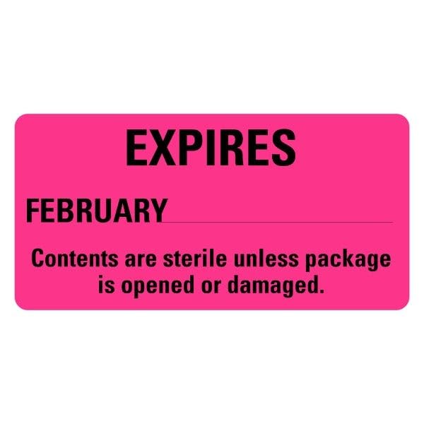 LabelValue | Expires February Medical Labels LV-MCSL4