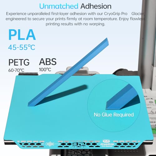 Image of BIQU CryoGrip Pro Glacier 184x184mm Panda Build Plate for Bambu-Lab A1 Mini 3D Printer Double Sided Upgrade Build Plate Removable Surface Platform