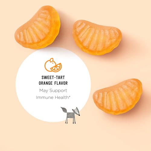 Amazon Brand - Mama Bear Vegan Kids Vitamin C, Orange, 60 Count, Immune Health, 125 mg per Gummy - image 3
