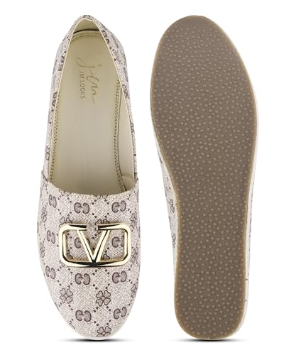 Image of JM LOOKS Women Slip On Platform Loafers with Buckle Detail Upper