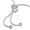 Pandora-Moments-Pave-Heart-Clasp-Snake-Chain-Slider-Bracelet-Compatible-Moments-Charms-Sterling-Silver-Cubic-Zirconia-Charm-Bracelet-for-Women-Gift-for-Her-28-cm-No-Gift-Box Pandora Moments Pavé Heart Clasp Snake Chain Slider Bracelet - Compatible Moments Charms - Sterling Silver & Cubic Zirconia Charm Bracelet for Women - Gift for Her - 28 cm, No Gift Box