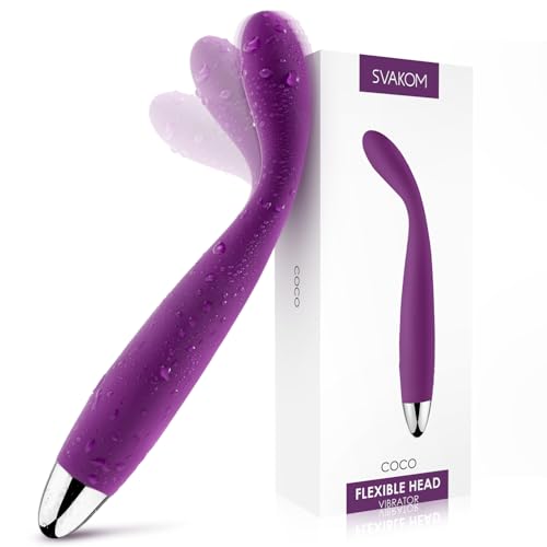 SVAKOM COCO Vibrator Dildo Sex Toys Finger Shaped - 8 Seconds to Climax Waterproof Vibes for Women - 5*5 Vibrations G Spot Clit Nipple Anal Personal Massagers Adult Toys
