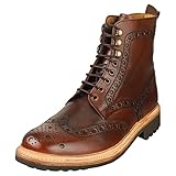 Grenson Fred - Botas Brogue de Estilo Militar, con...