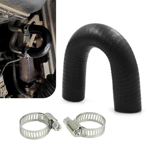 yorpyep Car Hose with Clamp Heater Core Crossover Coolant Bypass Hose Kit Sealing Flexible Replacement OEM# 551699 Compatible with LS1 LSX LS2 LS3 LQ4 LQ9 Engines (Black)