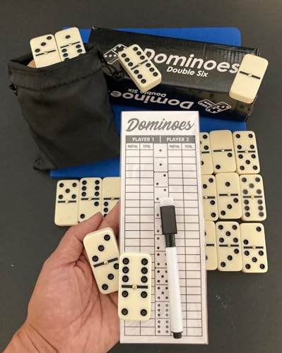 Juego de Domino Doble Seis Tamaño Grande para Adultos miniatura 4