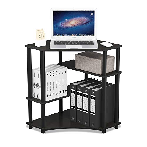 Furinno Turn-N-Tube Toolless Corner Baker Racks, Gaming Desk, Espresso - image 6