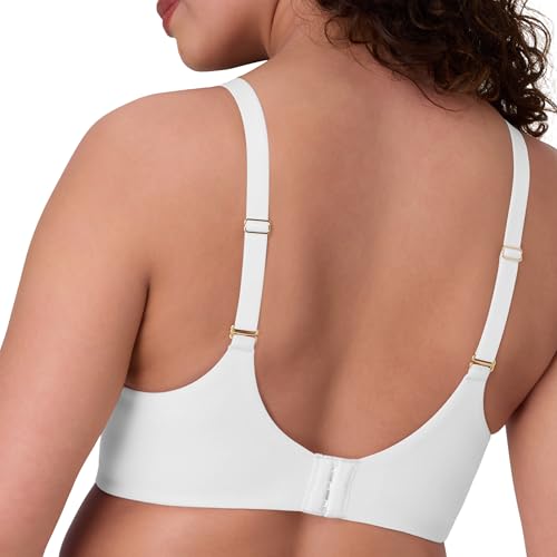 Image of Bali Womens Underwire Bra, Cotton Collection 2-ply Underwire Bra, Moisture-Wicking, Full Coverage, Convertible Straps