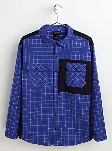 Amazon.com: Burton Men's Brighton Performance Flannel, Cobalt Blue
